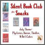 Event title & theme w/cover images lined up vertically along left side & horizontally in center.