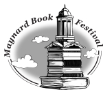 maynard clock tower constructed from open books