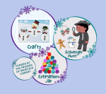 Images of various activities including (estimation jar, crafts, etc.)