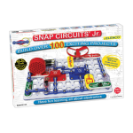Snap Circuits Jr. electronics kit for kids with components to build over 100 projects, packaged in a