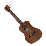 Brown Ukulele with four strings