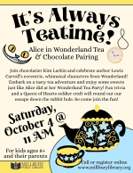 Alice in Wonderland Tea & Chocolate Pairing