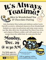 Alice in Wonderland Tea & Chocolate Pairing