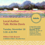 Illustration of a rural field with small houses