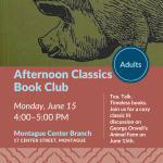 Afternoon Classics Book Club: Animal Farm Monday, June 154:00—5:00 PM