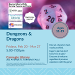 Logos and Dungeons and Dragons Die.