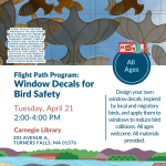 Flight Path Program: Window Decals for Bird Safety