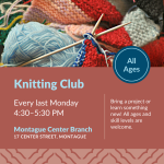 Needles and yarn in a heap.