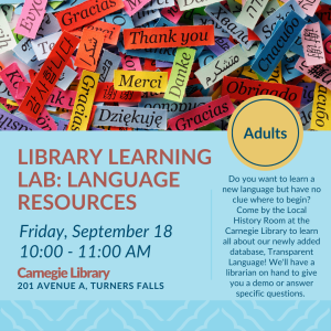 Library Learning Lab: Language Learning Resources image