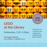 LEGO figure faces.