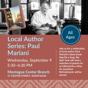 Local Author Series: Paul Mariani image