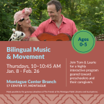 Two humans looking at each other  and smiling, with trees in the background.