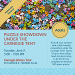 Puzzle Showdown Under the Carnegie Library Tent June 9 2026