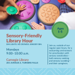 Children's hands reaching for pop-it style toys