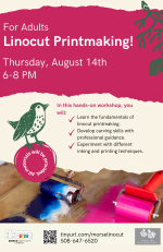 Linocut  Printing Flyer 