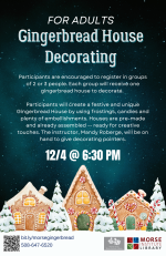 Gingerbread House Decorating Flyer 