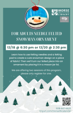 Snowman ornament  flyer 