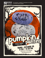 Flyer for Teen Faux Pumpkin Painting.