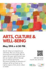 Arts Culture and Well Being Flyer