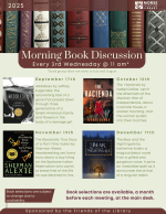 Morning Book Discussion 2025 Flyer