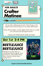 October Crafter Matinee Flyer