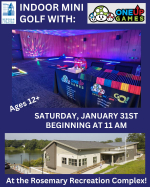 INDOOR MINI GOLF WITH One Up Games - January 2026