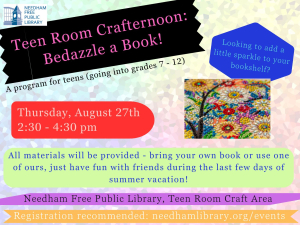 Teen Room Crafternoon - Bedazzle a Book! image