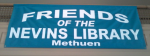 Blue Friends of the Nevins Library Banner