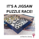 Jigsaw Puzzle Race at Nevins Library
