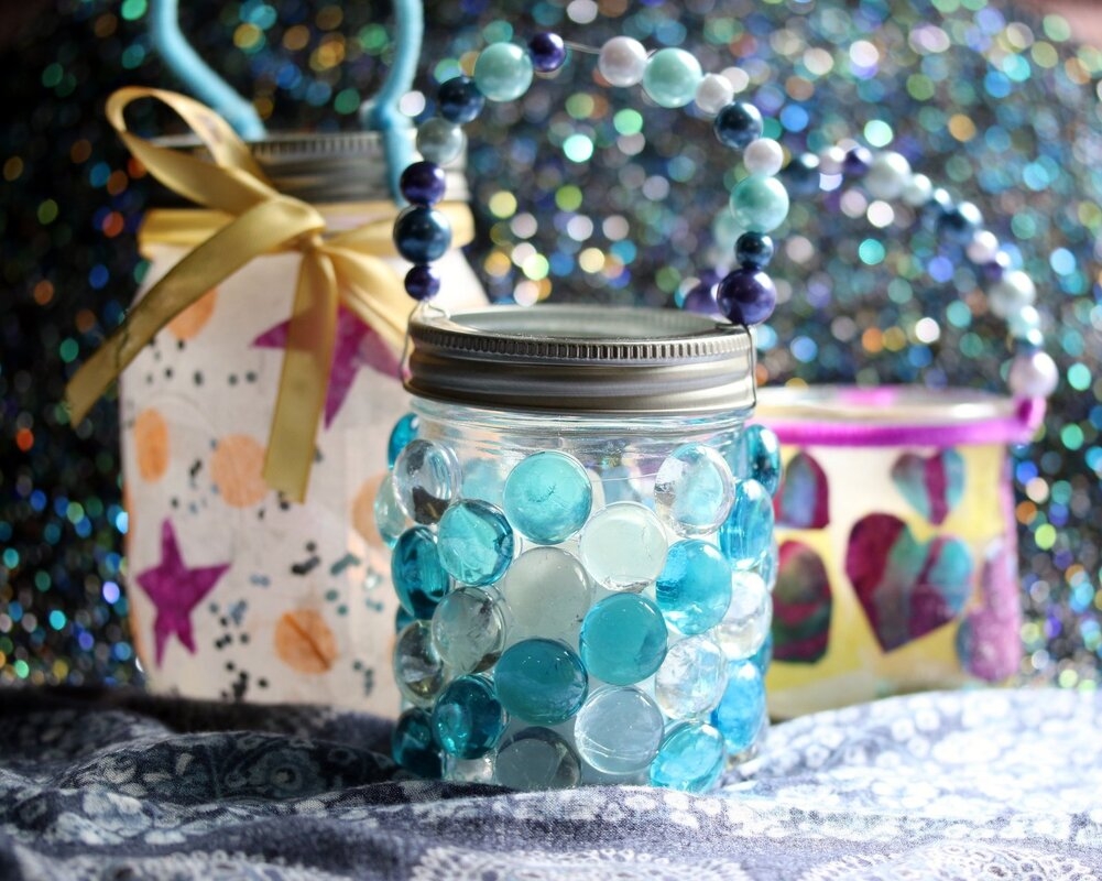 Valentine's Day Decoupage Jar Lanterns (IN PERSON)