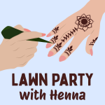 hand drawing henna design on another hand