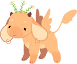 peach colored tea dragon