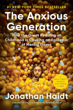 Image of a child in a yellow ball pit with white title text reading Anxious Generation How the Great