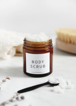 Body scrub in a jar