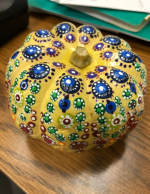 mandala mini pumpkins