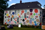 Side of the house in the Heidelberg Project