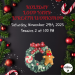 Flyer for Holiday Wreath Workshop 2