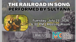 railroad, man and woman with guitars