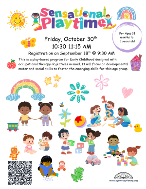 Sensational Playtime (Ages 18months-3yrs)