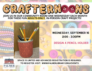 Crafternoons for Adults - Design a Pencil Holder image