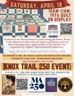 Quilt Event April 18