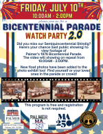 Palmer Bicentennial Parade Watch Party 2.0