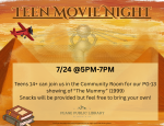 teen movie night. 