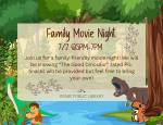 family movie night. 