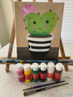Succulent on a canvas