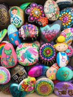 Painted Garden Rocks