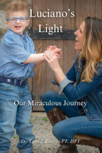 Mother holding child's hand.