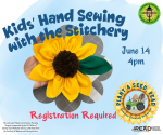 Kids Hand Swing with the Stitchery July 14 4pm