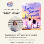 An Author Talk with Jane L. Rosen