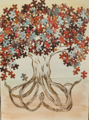 Adult Craft - Puzzle Tree image